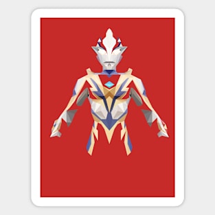 Ultraman Mebius Phoenix Brave (Low Poly Style) Magnet